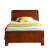 简写单人床 1.2米床实木单人床成人胡桃色客房床1819A#1.5米床+床垫