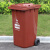 盛屏120升环卫垃圾桶咖啡色色环卫垃圾桶上海款分类标准湿垃圾咖啡色垃圾箱