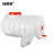安赛瑞 卧式圆形塑料桶 250L 加厚储水桶 大号带盖水罐蓄水箱 圆形大容量水塔 350型白色 盛兴 16142