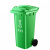 庄太太【120升绿色厨余垃圾】户外大号垃圾桶户外分类垃圾桶环卫商用垃圾箱带盖厨房
