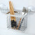 聚瑞谦厨房家用不锈钢筷子筒筷子篓筷子收纳盒挂式沥水筷笼筷子架置物架 方形加厚
