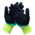 久瑞 JSH12 加厚浸胶防滑手套 耐磨劳保手套 双层绿黑 12双装 