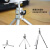 UKBS投影仪支架摄像头家用桌面床头可伸缩金属三脚架极米三角架微麦 长款30厘米