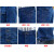 久臻 YSF178 长袖牛仔工作服套装 工厂车间耐磨透气劳保服 工地焊工服工装 蓝色套装 4XL/190码(175-190斤) 