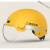 GJXBP精选好货美團外卖夏盔微笑行动2022图案夏季夏天透气装备骑手头盔 防雨盔(茶色)