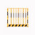 中吉万兴 工地塔吊围栏护栏围挡基础保护杆基坑栅栏网塔机施工安全隔离栏1.8*3米 单片2m*1.8网片款黄色红色