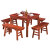 唐煌轩红木家具缅甸花梨(学名:大果紫檀)八仙桌餐桌椅组合家用长条凳四方桌 餐桌