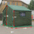 施工帐篷工程工地工民用住人户外防风防雨帆布应急指挥救援  加强款5*10米