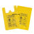 JESERY杰苏瑞 化学品处理 医疗垃圾袋子加厚手提式诊所医院用黄色医疗废物包装袋50L平口式70*80cm（100个）