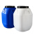 加厚60L塑料桶化工桶长方形耐腐蚀家用带盖密封桶储水大桶 60L白方特厚款