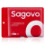 Sagovo 一次性口罩 3D立体4层防护灭菌级防飞溅防尘口罩 中号 黑色10只