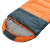 筑采 应急睡袋成人防寒棉单人保暖睡袋 蓝橘色1.4kg可伸手款(适合15度以上) 1个价