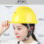 玦袂加厚abs安全帽电工建筑工地程施工领导监理透气防砸头盔可印字V型 V型透气款-红色