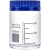 DYQT透明高硼硅玻璃试剂瓶广口瓶蓝盖瓶样品瓶化学实验瓶大口耐高温瓶 透明250ml+硅胶垫