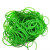 普力捷（PULIJIE）聚氨酯PU圆带进口原色粗纹牛筋毛面O型圆形传送带 绿色(粗面)15mm一卷30米
