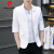 皮尔卡丹品牌高档男装 夏季小西装套装男士短袖韩版修身格子西服潮流薄款中袖七分袖外套针织 黑色+同款T恤 XL