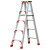 梯子折叠伸缩铝合金人字梯工程梯多功能伸缩楼梯梯子 加强款-1.2米加厚