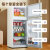 威力（WEILI）复古小冰箱家用小型一级能效宿舍双开门节能电冰箱冷冻冷藏 129Ins风奶白色节能款/品牌压缩