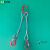 定制钢丝绳吊具起重吊具组合压制吊装钢丝绳吊钩吊具起重索具两腿 2T2腿 钢管钩