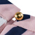 尚都比拉（Sentubila）几何撞色条纹长袖雪纺衫通勤OL百搭衬衫 193V1121514 粉底条纹 M