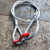 钢丝绳成套吊索具吊钩起重钢丝绳吊带单肢吊钩压钢丝绳单腿吊具 2T6米