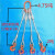 钢丝绳吊索具穿插编压制组合吊具起重吊钩索具二肢三肢四肢3吨5吨 5吨1米4叉