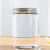 冰禹 密封罐 透明塑料瓶干果酱菜蜂蜜包装瓶子带盖子85*110mm 金色铝盖*10个 BYK-91