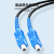 丰应子 皮线光缆1芯3钢丝室内单模成品光纤跳线SC接头500米 FYZ-WQ827