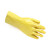 胜丽 PVC浸塑手套劳保橡胶 耐磨 防水防油 耐弱酸碱 工业防护 黄色 均码 10副装