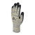 代尔塔 DELTAPLUS 202052防油丁腈涂层防切割手套 通用劳保手套耐热防割 灰色 8码