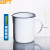 贝傅特 搪瓷量杯 实验室带刻度量杯白色搪瓷缸带柄内刻度多用杯子 1000ml 