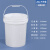 加厚水桶螺旋盖塑料桶圆桶五金配件周转桶带盖20升25L30公斤 20L螺旋桶-无盖