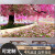 3d立体壁画自然森林风景山水壁画卧室客厅电视沙发背景墙贴画自粘 自然风景 P 宽100*高60cm