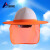 严品安防 户外工地防晒帽 39cm 遮阳帽 安全帽遮阳挡（不含安全帽）橙色ZYM-001