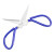 海斯迪克  工业用皮革专用大剪刀 皮革剪刀剪子 蓝色P02（2个起售）