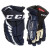 CCM Jetspeed FT4冰球手套加拿大品牌曲棍球手套成人儿童手套曲棍球 FT4 PRO蓝白色(12英寸)