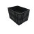 张氏艺佳 防静电可配盖子零件盒周转箱物料配件箱塑料箱 黑色4号箱405 305*145mm