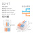 按压式迷你电线连接分线器快速接线端子D1-23一进三出透明 D2-4彩色