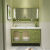 岁合北欧现代简约网红牛油果绿浴室柜组合洗漱台轻奢洗手池一体陶瓷盆 62厘米*标准储物镜柜