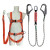 海沨特 标准型连体式围杆作业带 HD-22011 单大钩编织绳款