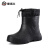捷诺立（JNL）棉雨靴男士加绒低筒雨鞋劳保防水鞋子保暖黑色42码 Y51032