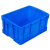 工创优品 塑料周转箱加厚PE物流箱五金零件盒塑料收纳整理储物箱 蓝色510mm*350mm*240mm