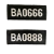 坚弓2011式保安胸牌胸号新款保安魔术粘贴式布胸号 保安号码牌 TQ6666+8888