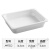 托盘长方形白色面包盘端菜托盘茶水盘幼儿园塑料密胺水杯子盘 8023