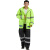 大杨RF733反光雨衣雨裤套装 荧光绿166-170 防汛救援分体双层透气防雨服