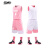 捍升双面篮球服定制套装 男女篮球衣透气速干比赛队服双面粉色/白色