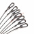 钢丝绳包塑 黑色舞台灯 音响安全绳 保险绳威也绳 灯饰吊绳 钢丝 黑色3.0mmX1.5米