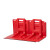 FFOC 挡水板 红色可移动防洪挡板活动式塑料挡板防水防汛必备FH83-C型 外弯防洪板 90*90*83cm