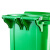 蚁揽月 户外垃圾桶 大号塑料加厚100L绿色商用环卫垃圾桶带盖分类工业小区物业翻盖果皮箱