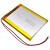 3.7V聚合物锂电池505573导航仪3000mah名片夹卡片移动电源锂电芯 加保护板出2.54插头线